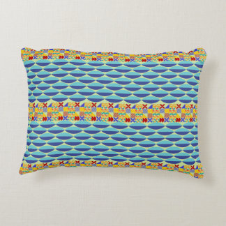 Vibrant Waves Mosaic Accent Kussen