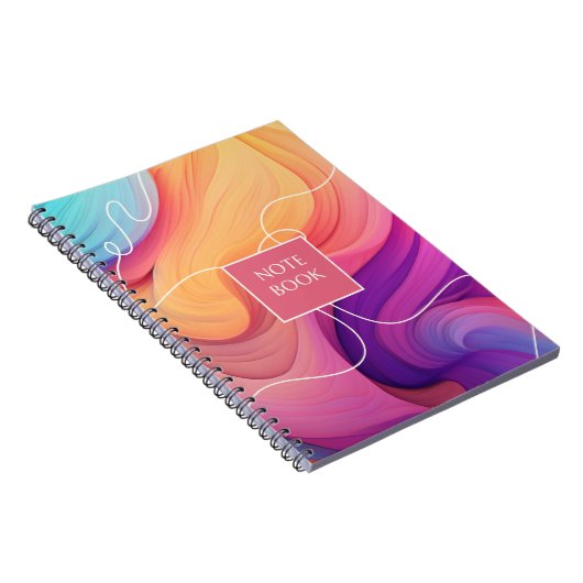 Vibrant Waves Notitieboek (Rechterzijde)