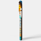 Vibrant Waves & Sun Rays Glas in lood – Kunst ontm Case-Mate iPhone Case (Achterkant / Links)