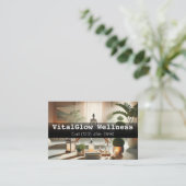 Vibrant Wellness Visitekaartje geeft energie aan u (Staand voorkant)