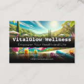 Vibrant Wellness Visitekaartje geeft energie aan u (Achterkant)