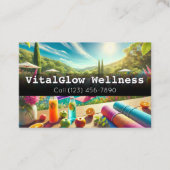 Vibrant Wellness Visitekaartje geeft energie aan u (Voorkant)