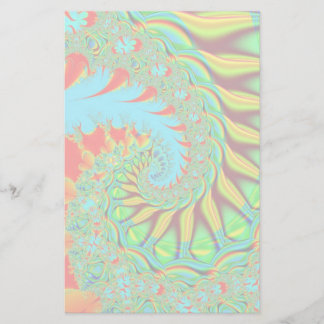 Vibrant wervelfractal briefpapier