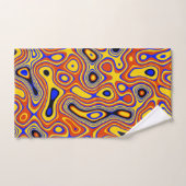 Vibrant wervelkolom: Een kleurrijk Abstract Bad Handdoek (Handdoek)