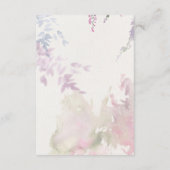 Vibrant Wildbloemen Roze Violet Geel Informatiekaartje (Achterkant)