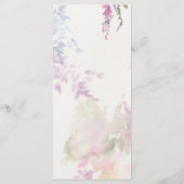 Vibrant Wildbloemen Roze Violet Geel Menu (Achterkant)