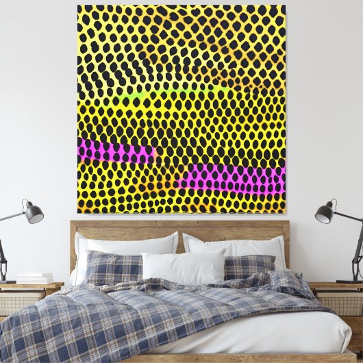 "Vibrant Wilderness" Kleurrijke Abstracte Print (Insitu (Slaapkamer))