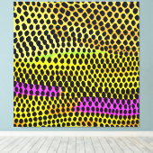 "Vibrant Wilderness" Kleurrijke Abstracte Print (Insitu (Houten vloer))