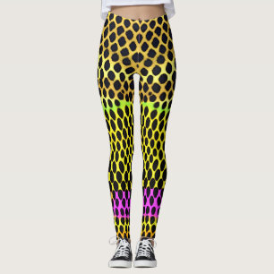 "Vibrant Wilderness" Kleurrijke Abstracte Print Leggings