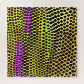 "Vibrant Wilderness" Kleurrijke Abstracte Print Legpuzzel (Horizontaal)