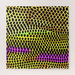"Vibrant Wilderness" Kleurrijke Abstracte Print Legpuzzel