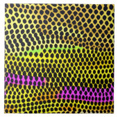"Vibrant Wilderness" Kleurrijke Abstracte Print Tegeltje (Voorkant)