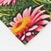 Vibrant Wildflower Butterfly Joy Design Fleece Deken (Hoek)