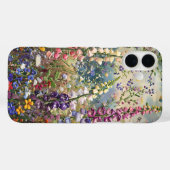 Vibrant Wildflower Meadow – Embroidered-Effect  Case-Mate iPhone Case (Achterkant (horizontaal))