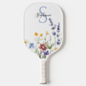 Vibrant Wildflower Personalized Pickleball Paddle (Voorkant)