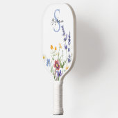 Vibrant Wildflower Personalized Pickleball Paddle (Links)