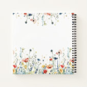 Vibrant Wildflower Vrijgezellenfeest gastenboek Notitieboek (Achterkant)