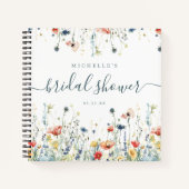 Vibrant Wildflower Vrijgezellenfeest gastenboek Notitieboek (Voorkant)