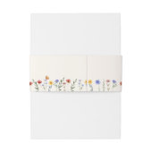 Vibrant Wildflowers Wedding Uitnodigingen Wikkel (Achterkant Voorbeeld)