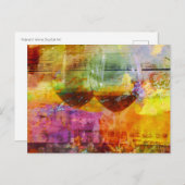 Vibrant Wine Digital Art Briefkaart (Voorkant / Achterkant)