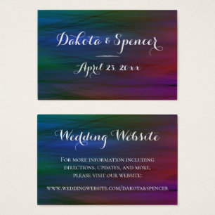 Vibrant Wisps   Donkere Waterverf bruiloft Website Visitekaartje