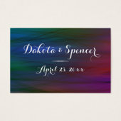 Vibrant Wisps | Donkere Waterverf bruiloft Website Visitekaartje (Voorkant)