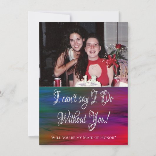 Vibrant Wisps | Foto kan zeggen dat ik zonder jou Kaart (Voorkant)