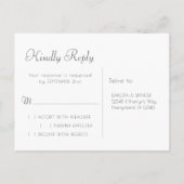 Vibrant Wisps | Waterverf Jewel Tone RSVP Uitnodiging Briefkaart (Achterkant)