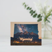 Vibrant Wyoming Conceptual Map Briefkaart (Staand voorkant)