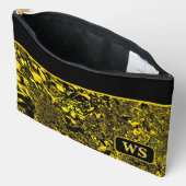 Vibrant Yellow Cosmetic Pouch Etui (Open)