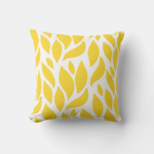 Vibrant Yellow Decorative Modern Pattern 10 Kussen (Voorkant)