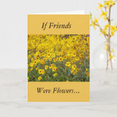 Vibrant Yellow Flowers-vriendschap Kaart (Gele Bloem)