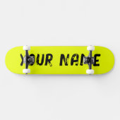 Vibrant Yellow Persoonlijk Skateboard (Horizontaal)