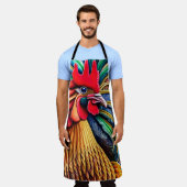 Vibrant Yellow Rooster Schort (Gedragen)