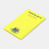 Vibrant Yellow St. Patrick's Pot of Gold Post-it® Notes (Schuin)