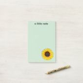 Vibrant Yellow Sunflower Bloom Post-it® Notes (Op bureau)
