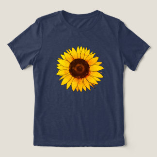 Vibrant Yellow Sunflower Bloom Tri-Blend Shirt