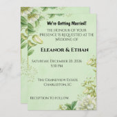 Vibrant Yellow Tulip & Ranunculus Formal Wedding I Kaart (Voorkant / Achterkant)