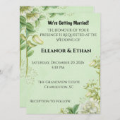 Vibrant Yellow Tulip & Ranunculus Formal Wedding I Kaart (Voorkant / Achterkant)