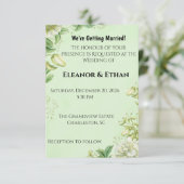 Vibrant Yellow Tulip & Ranunculus Formal Wedding I RSVP Kaartje (Staand voorkant)