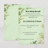 Vibrant Yellow Tulip & Ranunculus Formal Wedding I RSVP Kaartje (Voorkant / Achterkant)