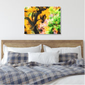 Vibrant Zen Garden Canvas Afdruk (Insitu (Slaapkamer))