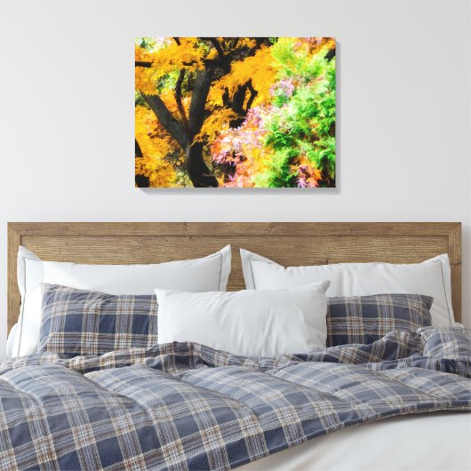 Vibrant Zen Garden Canvas Afdruk (Insitu (Slaapkamer))