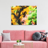 Vibrant Zen Garden Canvas Afdruk (Insitu (Woonkamer))