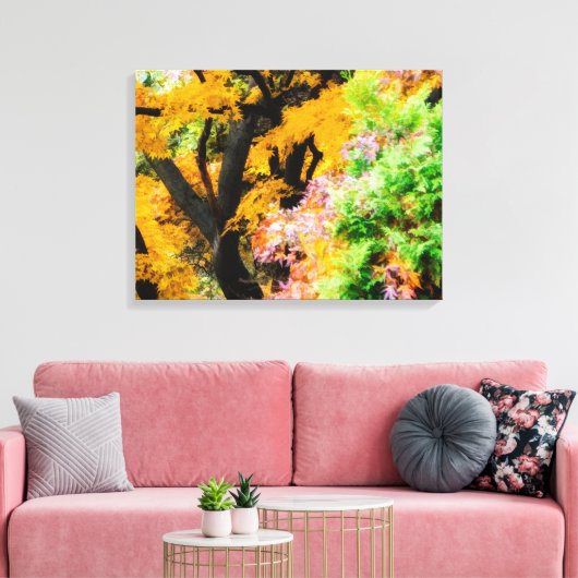 Vibrant Zen Garden Canvas Afdruk (Insitu (Woonkamer))