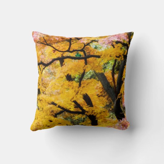 Vibrant Zen Garden Kussen (Achterkant)