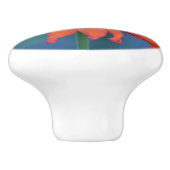 Vibrant Zinnia Ceramic Knob Keramische Knop (Zijkant)