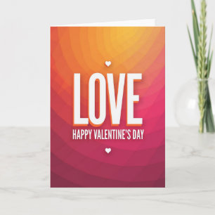 Vibrante Valentijnskaart Kaart