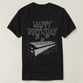 Vibraphone Gelukkige Verjaardag Vibrafonist Percus T-shirt (Design voorkant)