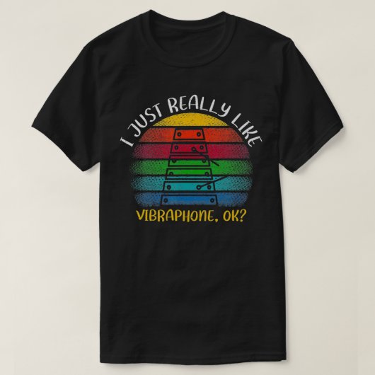 Vibraphone Lover... ik hou echt van Vibrap T-shirt (Design voorkant)